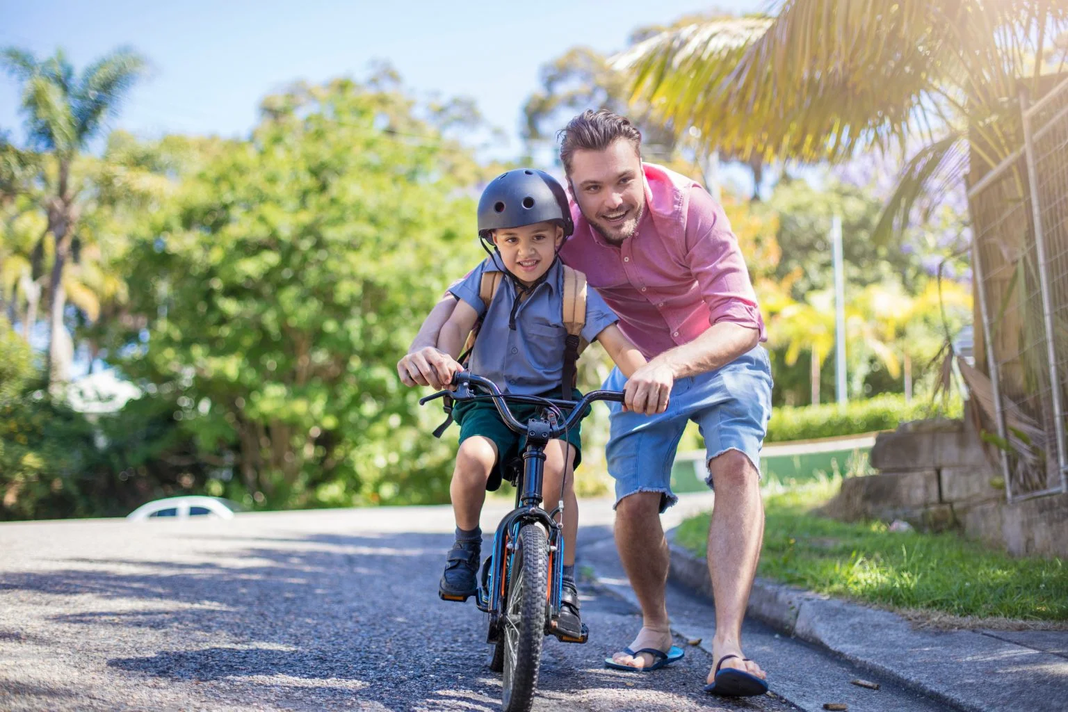 Baba ve &Ccedil;ocuk Bisiklet S&uuml;rme
